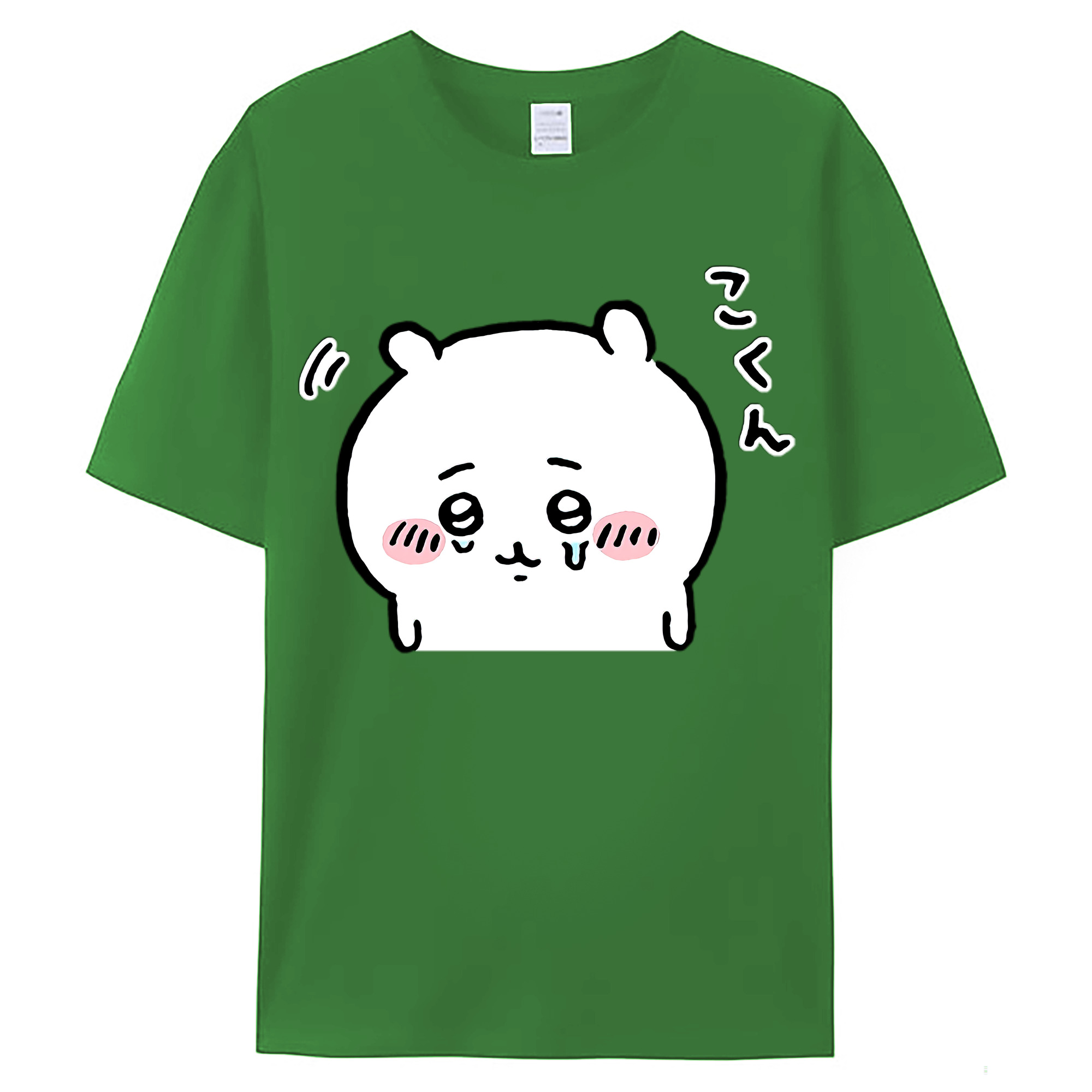 （画像用） ちいかわ ちいかわ Chii-kawa chiikawa レディースカジュアルプリントTシャツ（綿100％）